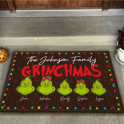 Merry Christmas - Personalized Christmas Stole Christmas Doormat