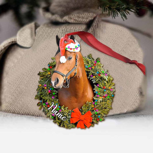 Winter Horse - Personalized Christmas Horse Ornament (Printed On Both Sides)