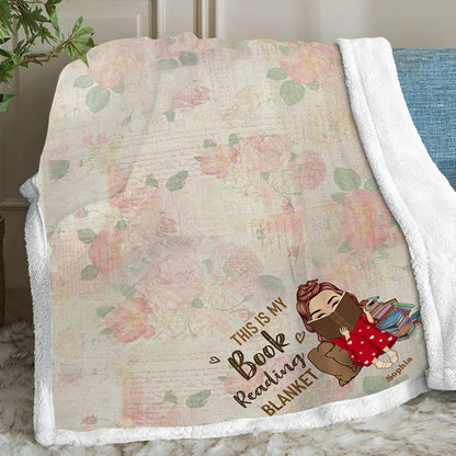 This Is My Book Reading Blanket - Personalized Book Blanket