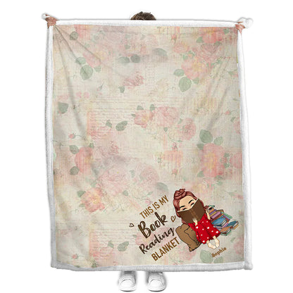 This Is My Book Reading Blanket - Personalized Book Blanket