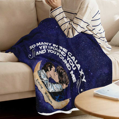 So Many In The Galaxy - Personalized Couple The Force Blanket