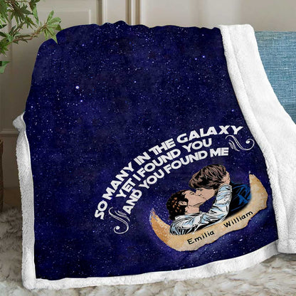 So Many In The Galaxy - Personalized Couple The Force Blanket