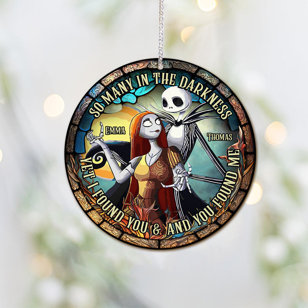 Stained Glass Couple - Personalized Nightmare Ornament