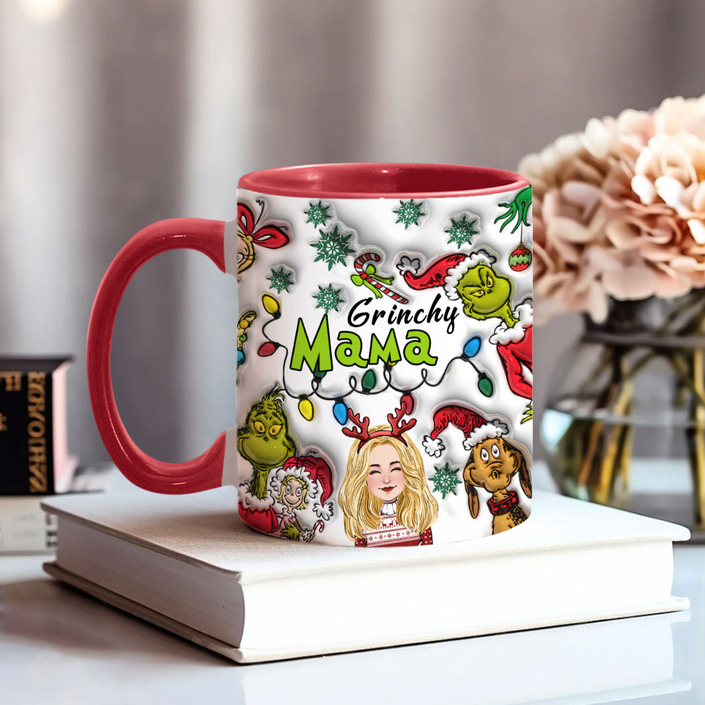 Grinchy Mama - Personalized Mother Accent Mug