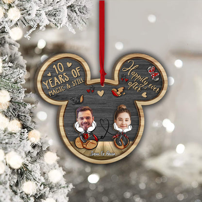 Years Of Magic - Personalized Mouse 2 Layered Piece Ornament