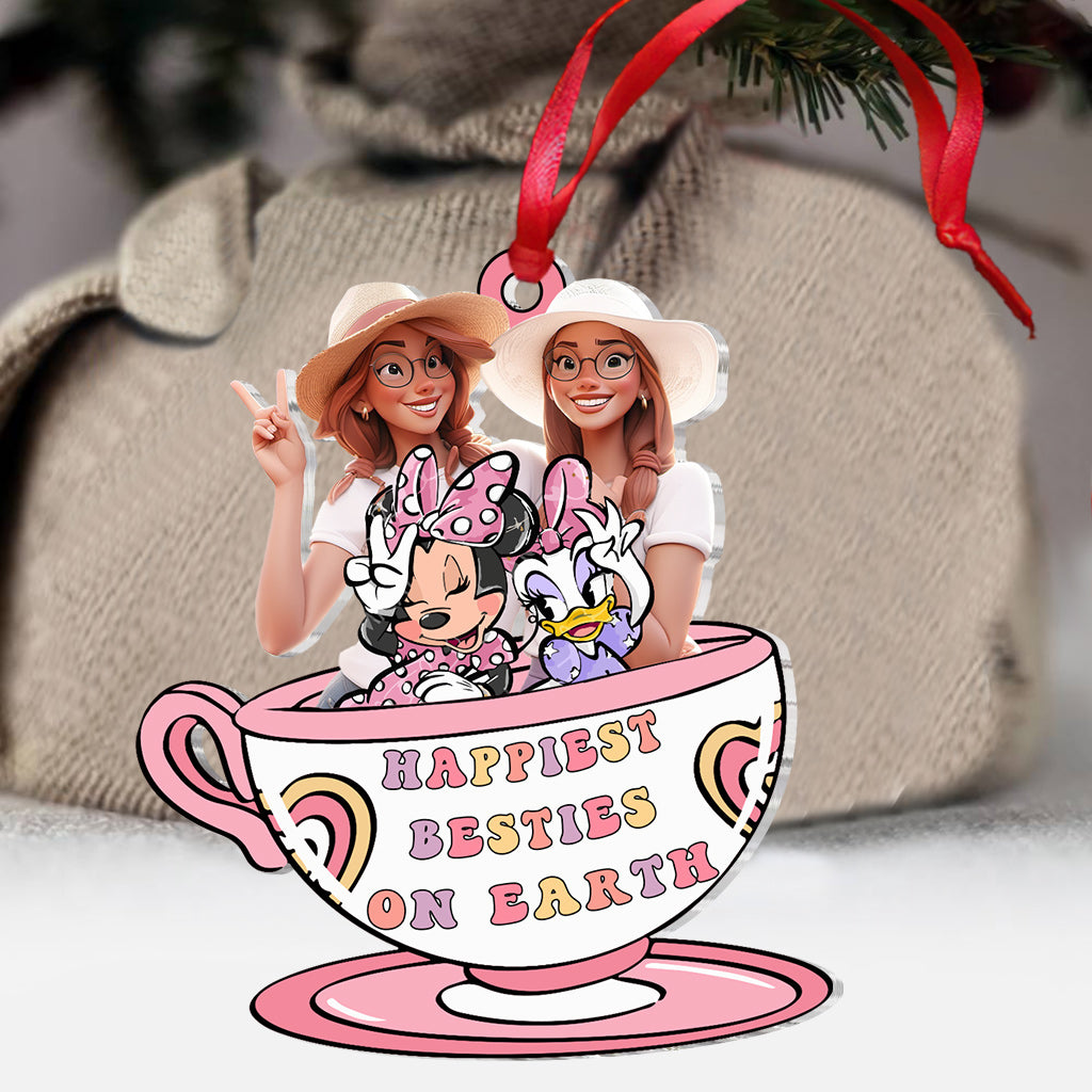 Happiest Besties On Earth - Personalized Bestie Ornament