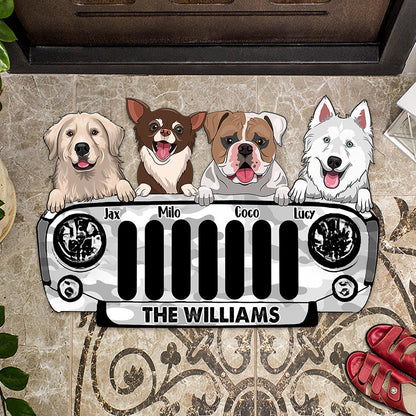 Home Sweet Home - Personalized Car Shaped Doormat