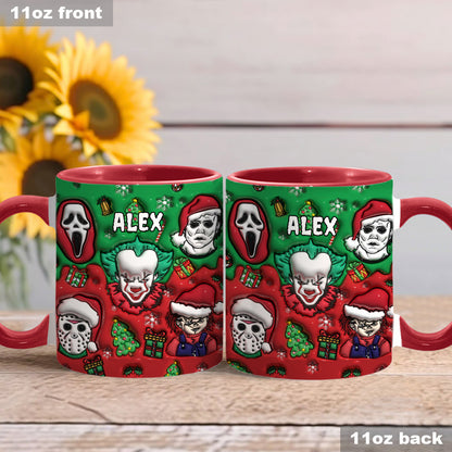 Horror Christmas - Personalized Accent Mug