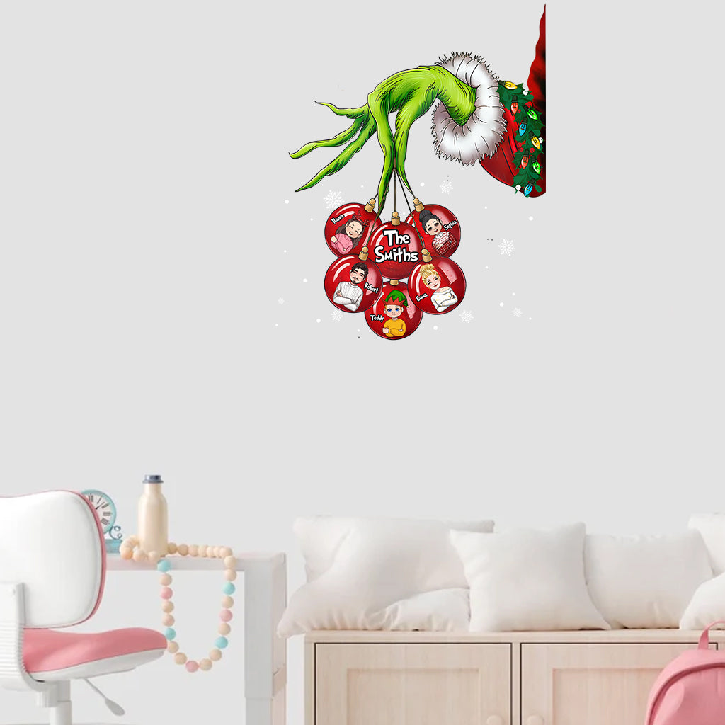 Merry Christmas - Personalized Family Decal Die Cut