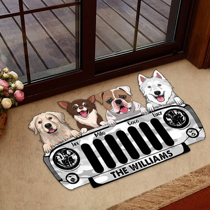 Home Sweet Home - Personalized Car Shaped Doormat