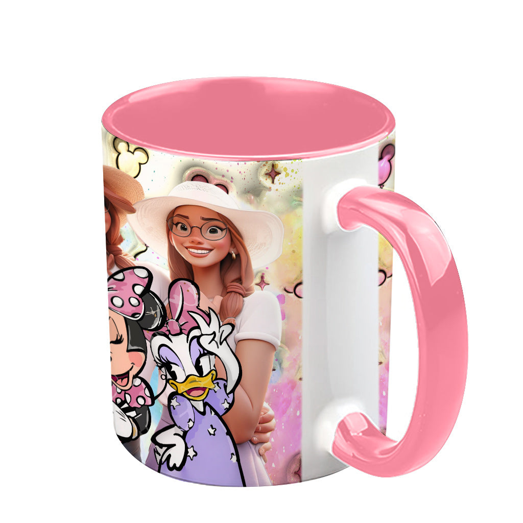 Happiest Besties On Earth - Personalized Bestie Accent Mug