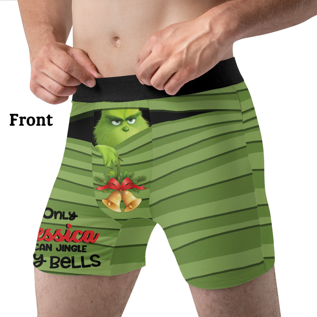 Jing These Bells - Personalized Couple Men Boxer Briefs