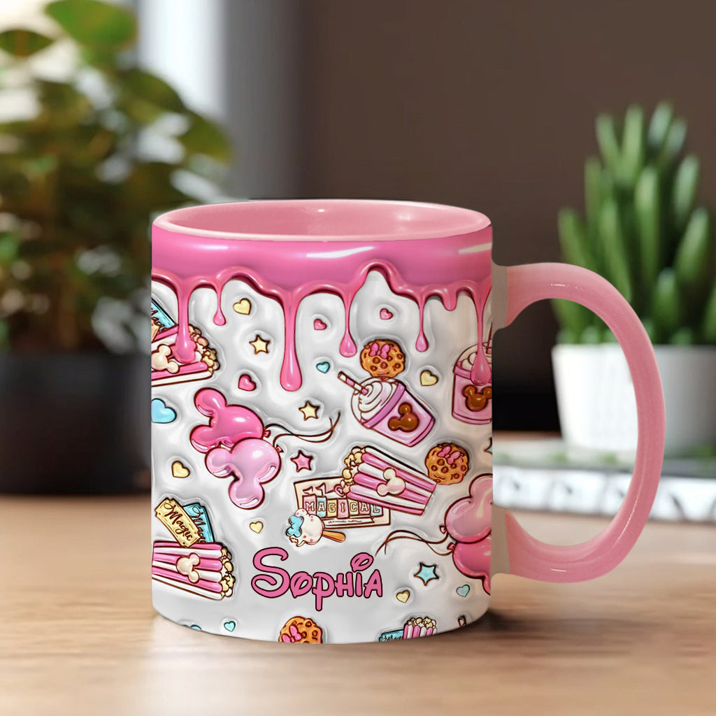 Magical Pink Mouse Ears - Personalized Mouse Accent Mug