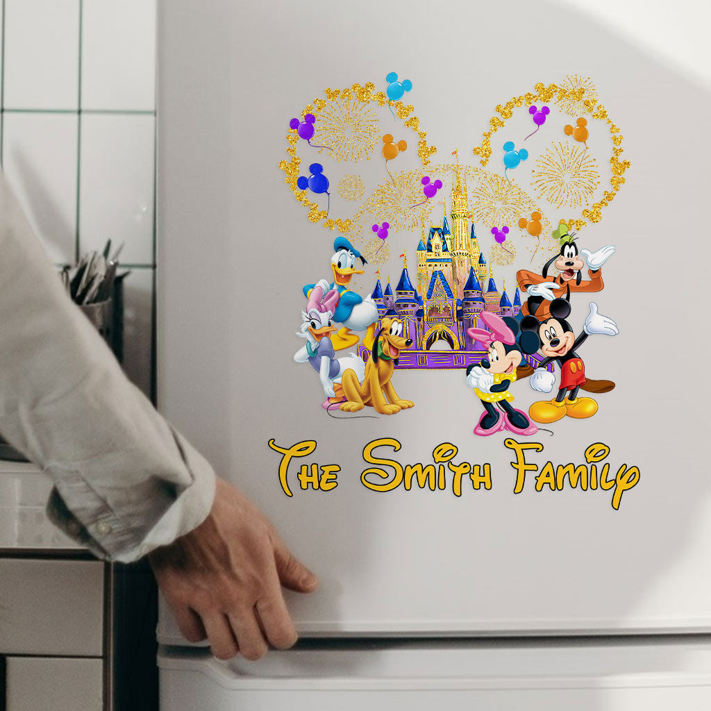 Merry Christmas - Personalized Mouse Decal Die Cut