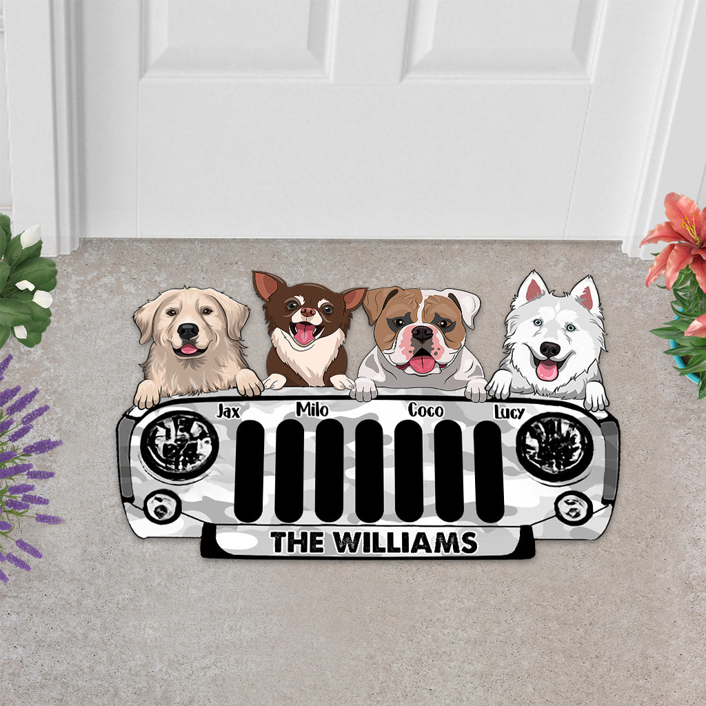 Home Sweet Home - Personalized Car Shaped Doormat