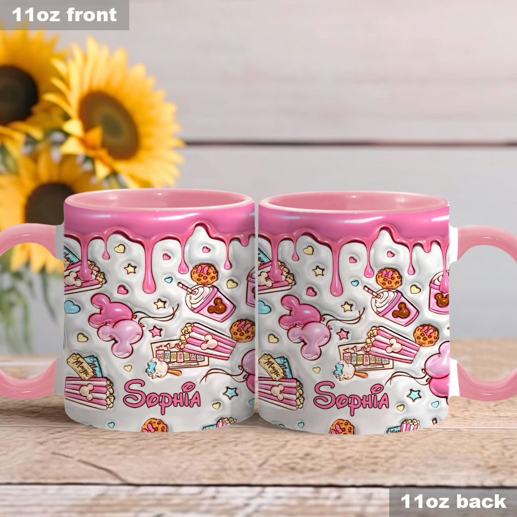 Magical Pink Mouse Ears - Personalized Mouse Accent Mug