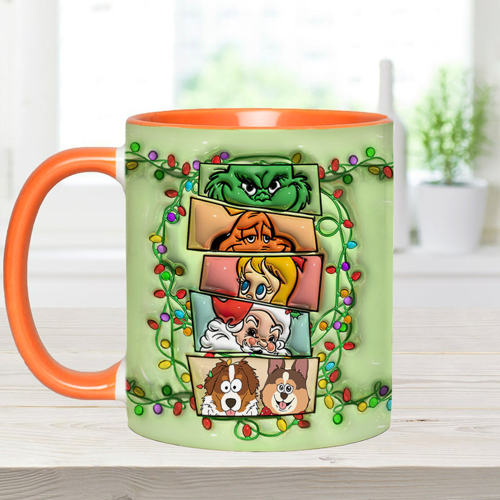 Green Squad With Dog Cat - Personalized Dog Accent Mug