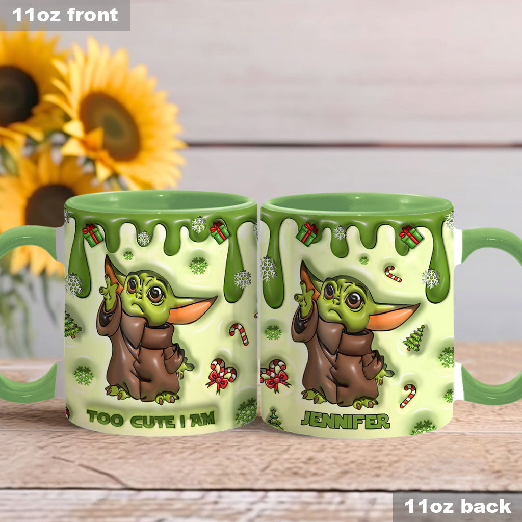 The Child Too Cute I Am - Personalized The Force Accent Mug