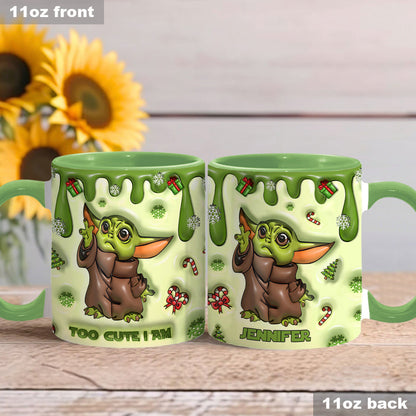 The Child Too Cute I Am - Personalized The Force Accent Mug