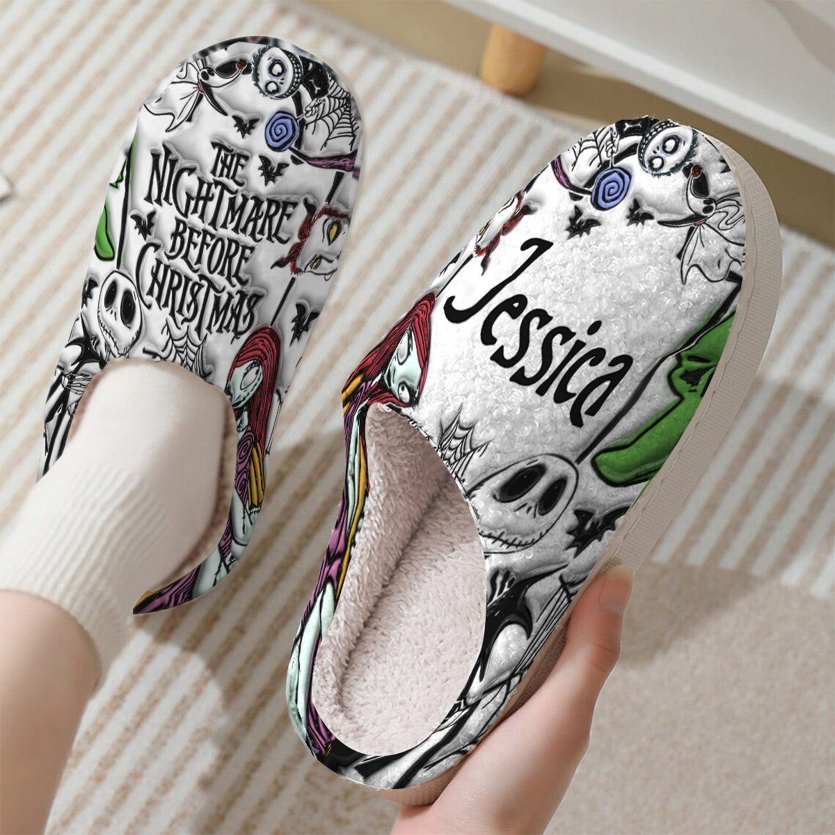 Nightmare - Personalized Nightmare Slippers