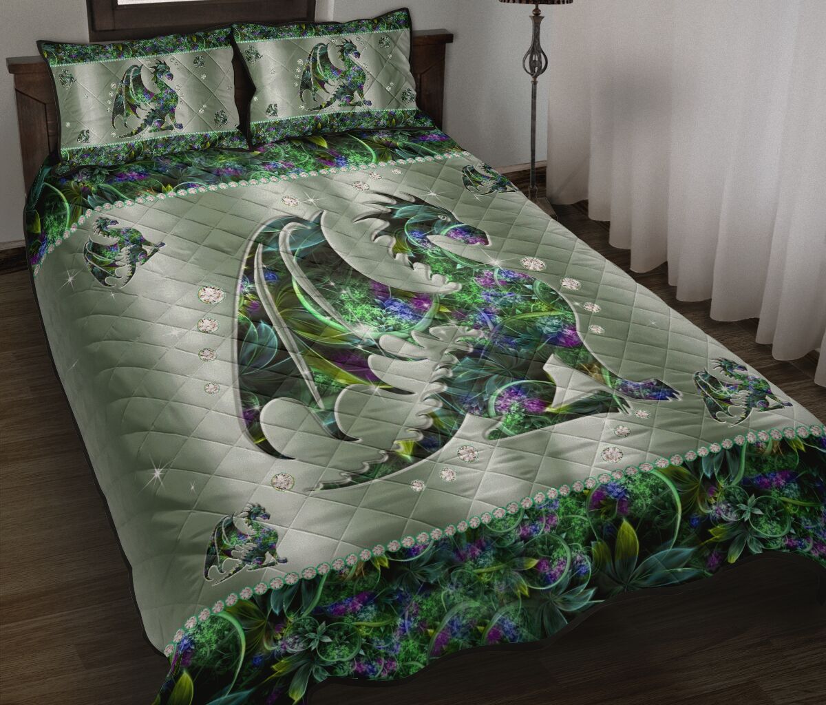 Magical Dragon Dragon  Quilt Set 0622