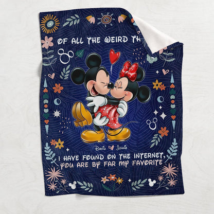 You're By Far My Favorite - Personalized Mouse Blanket