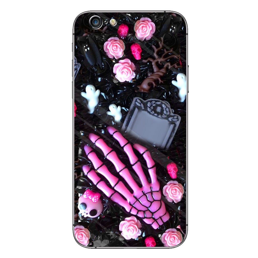 Love Skulls Handmade Decorated Personalized 3D Printed Phone Case