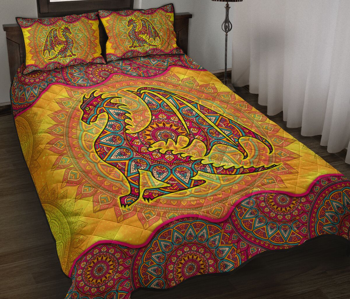 Colorful Dragon Dragon Quilt Set 0622