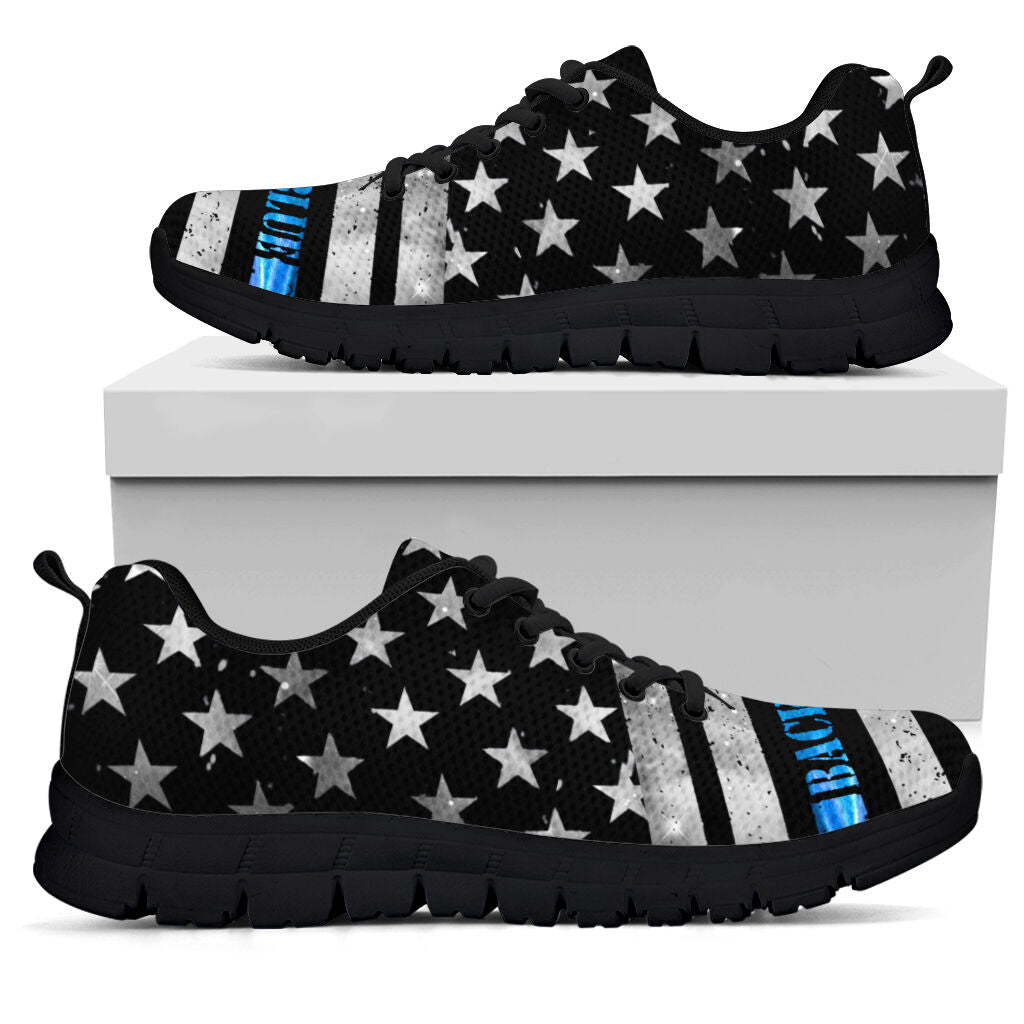 Police American Flag Police Officer Sneakers 0622