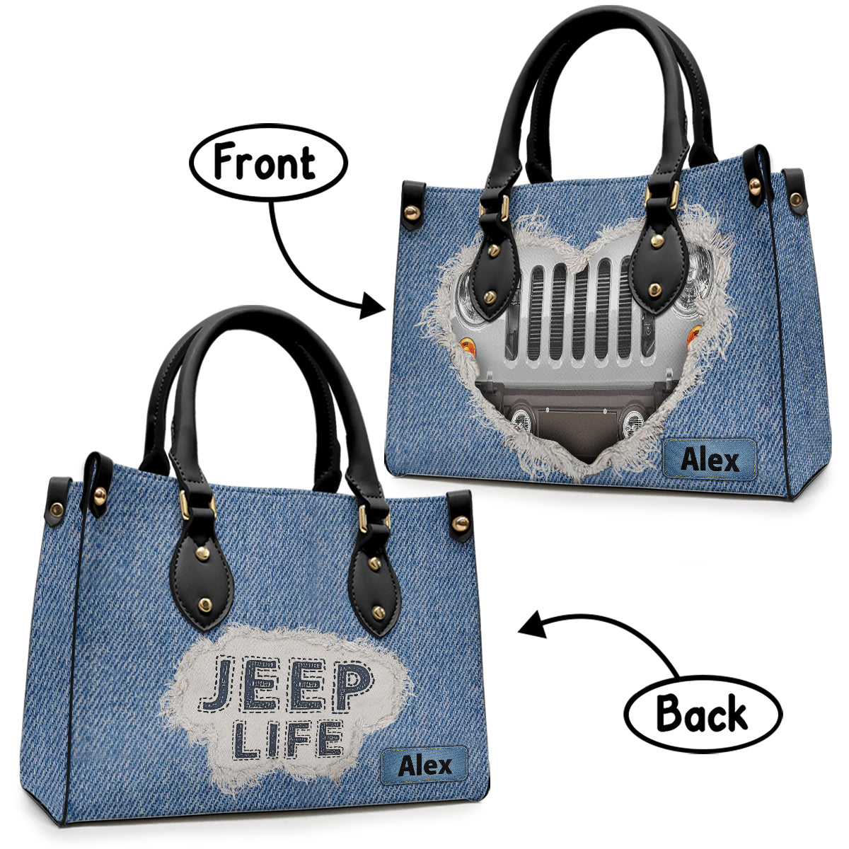 Wild Life - Personalized Car Leather Handbag