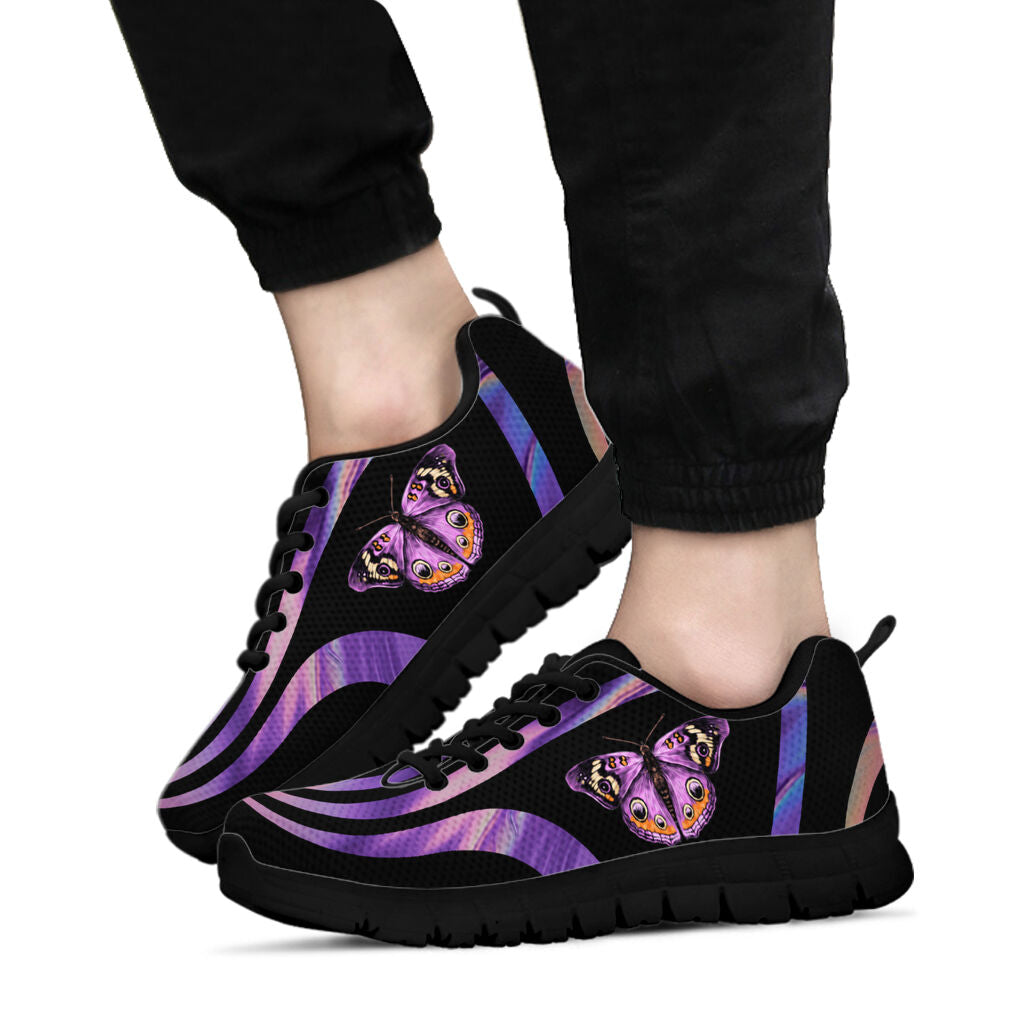 Purple Butterfly Butterfly Sneakers 0622