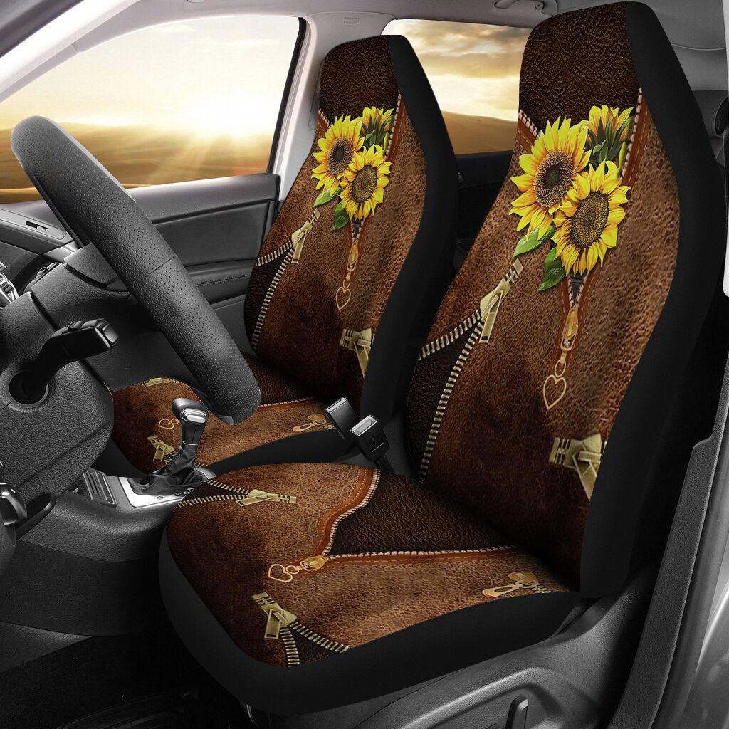 Vintage Sunflower Sunflower Seat Covers 0622