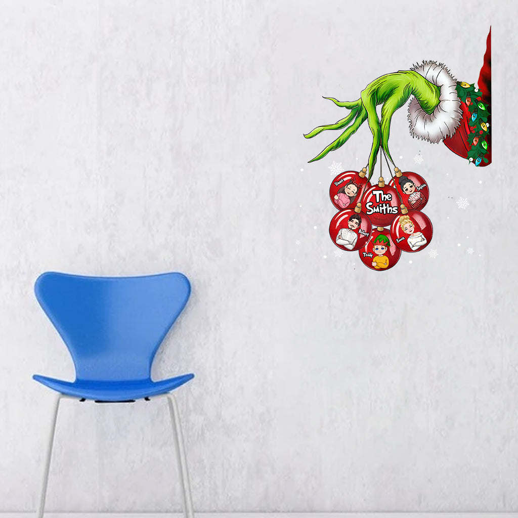 Merry Christmas - Personalized Family Decal Die Cut