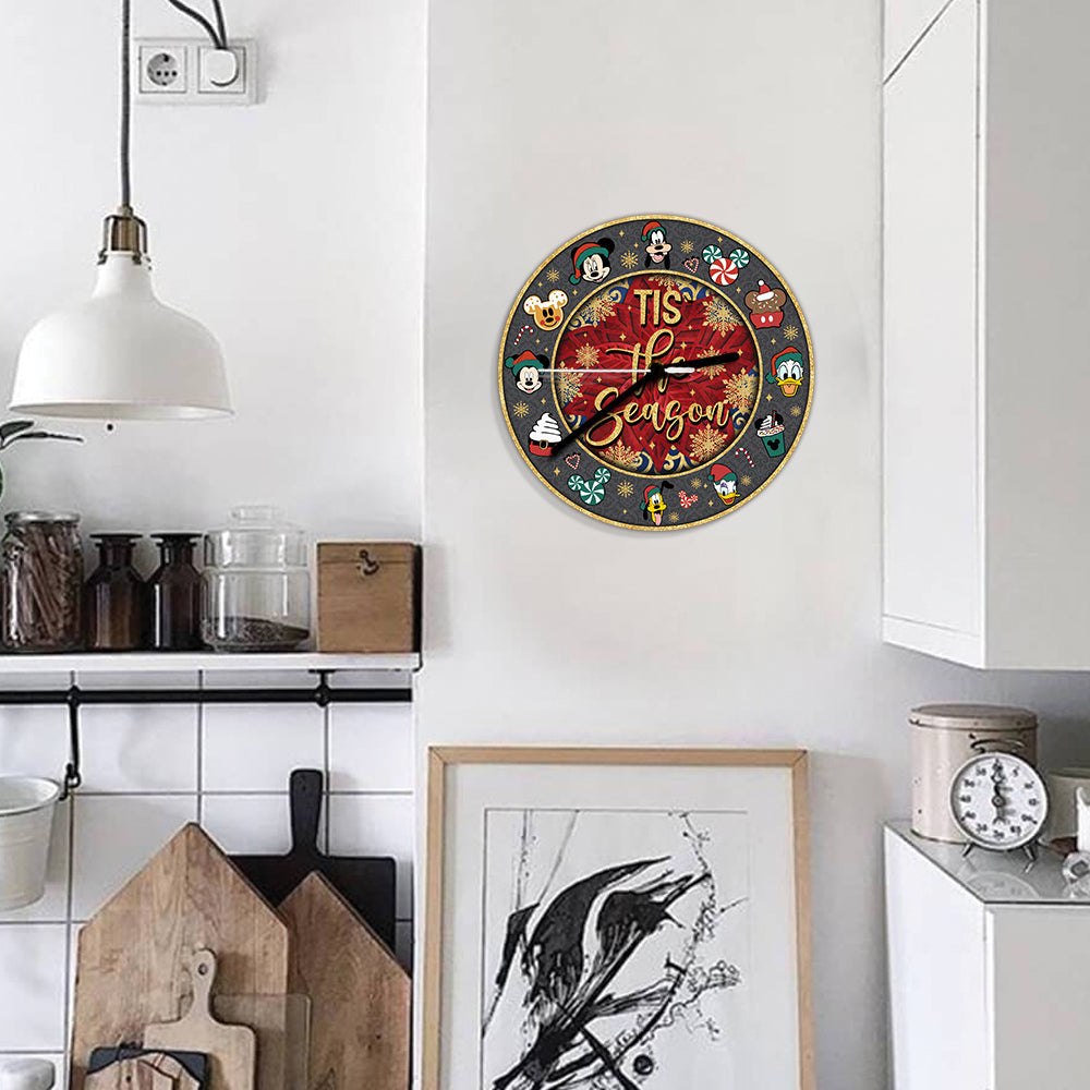 Tis' The Season - Mouse Wall Clock