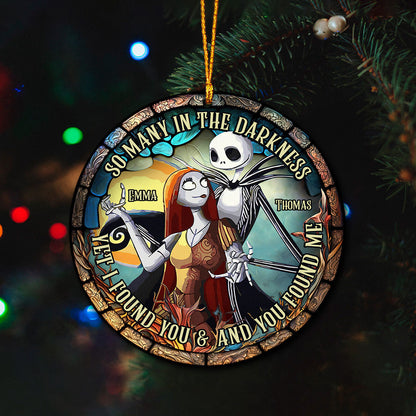 Stained Glass Couple - Personalized Nightmare Ornament