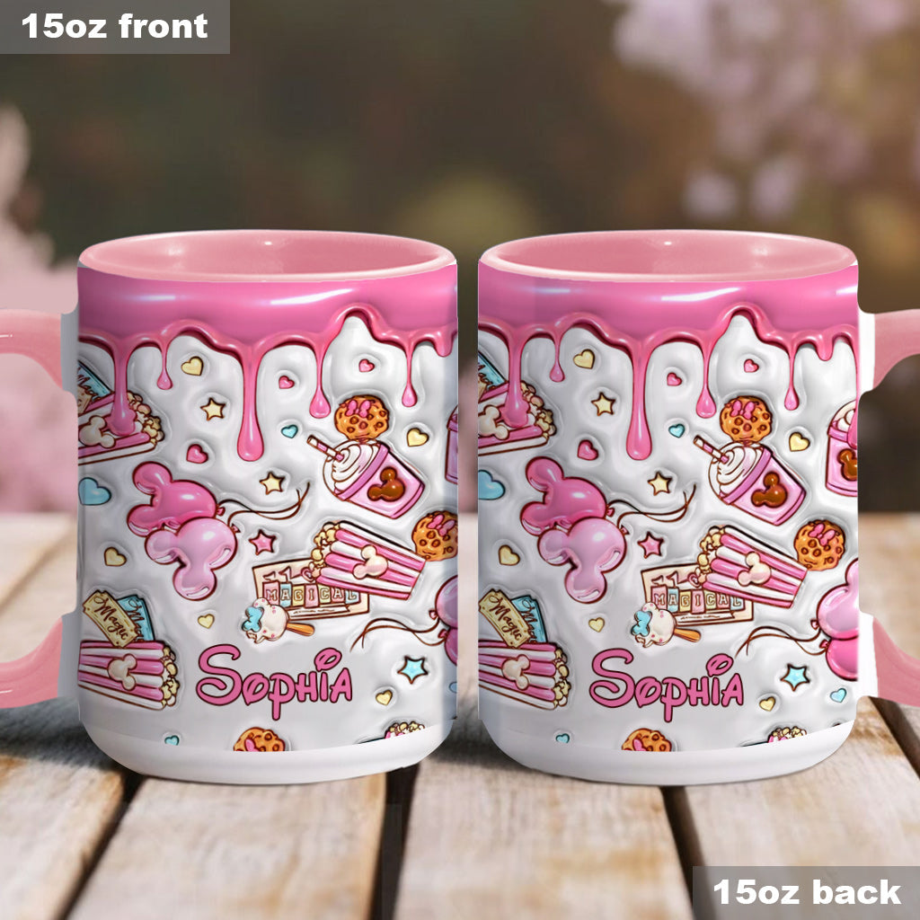 Magical Pink Mouse Ears - Personalized Mouse Accent Mug