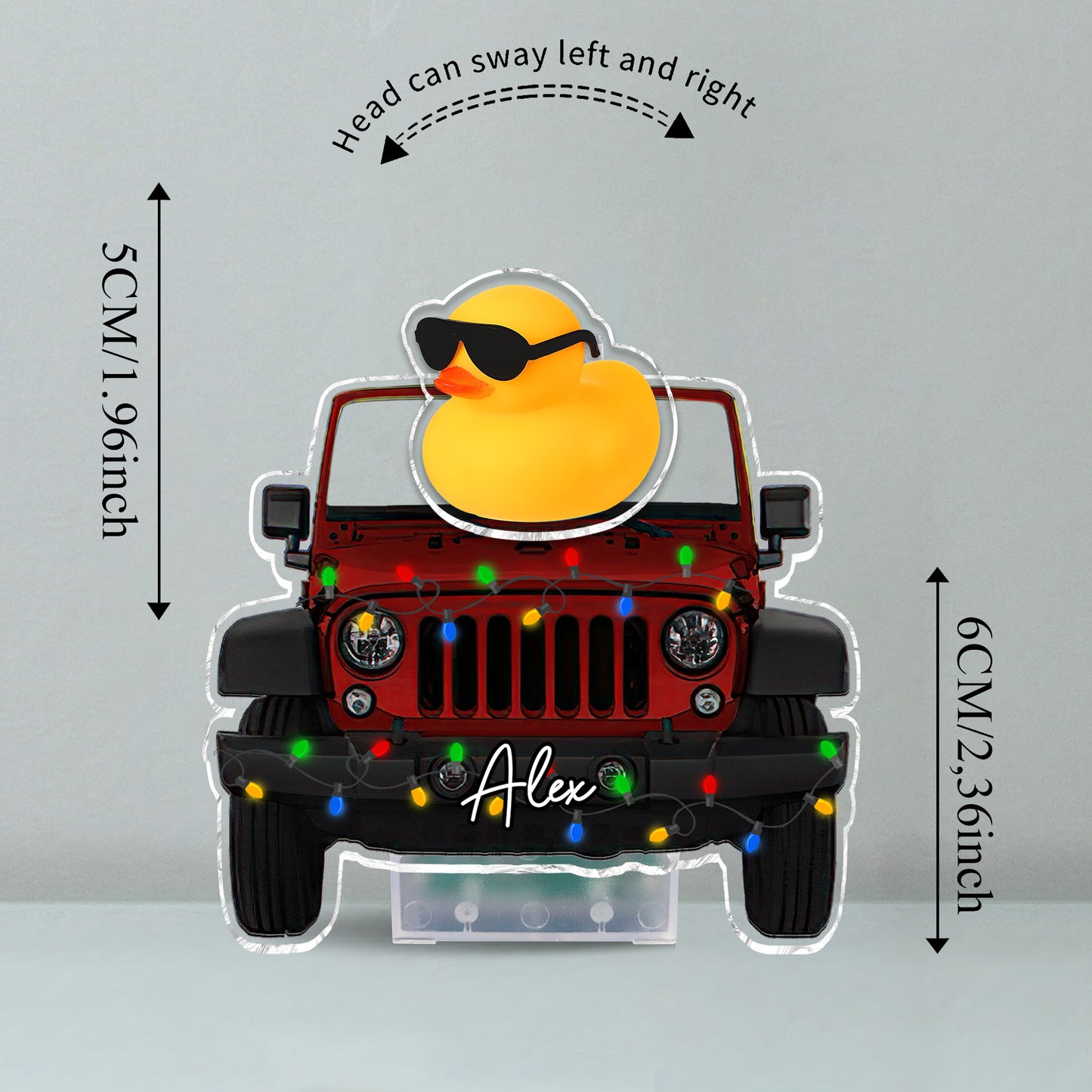 Duck Duck Off-Road Car - Personalized Car Custom Shaking Head