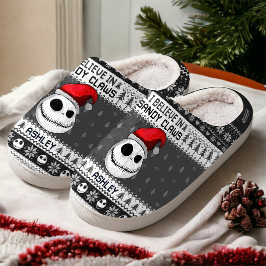 I Believe In Sandy Claws - Personalized Nightmare Slippers