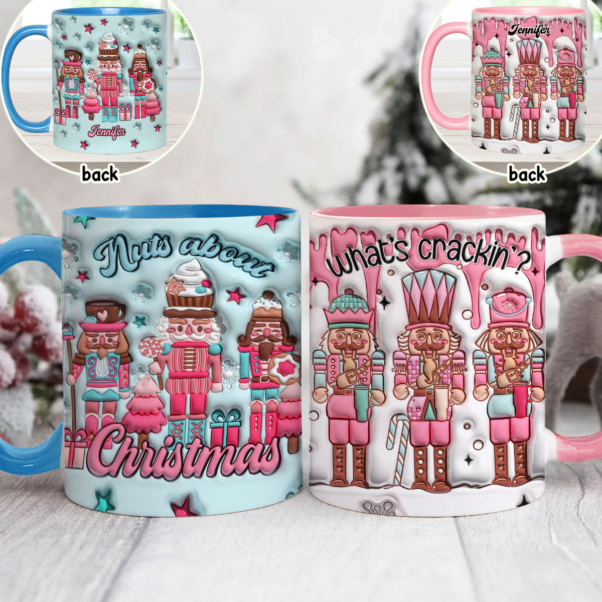 Nuts About Christmas - Personalized Accent Mug