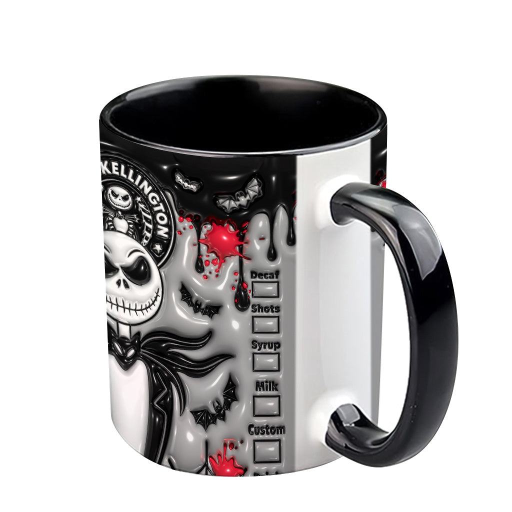 Spooky Skeleton - Personalized Nightmare Accent Mug