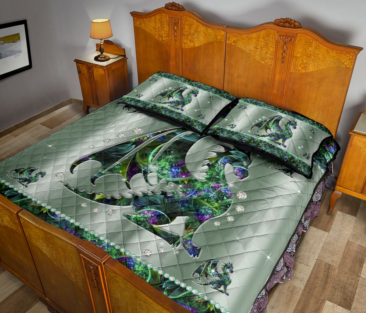 Magical Dragon Dragon  Quilt Set 0622