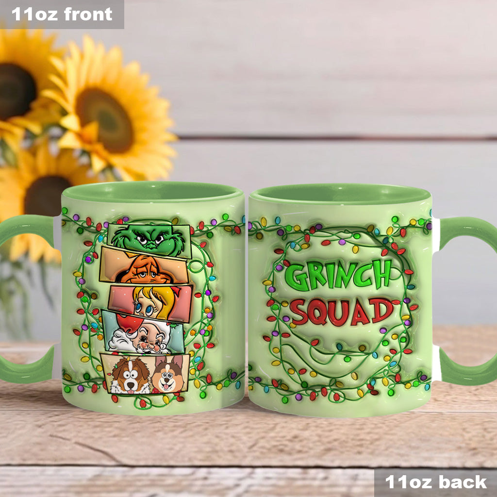 Green Squad With Dog Cat - Personalized Dog Accent Mug