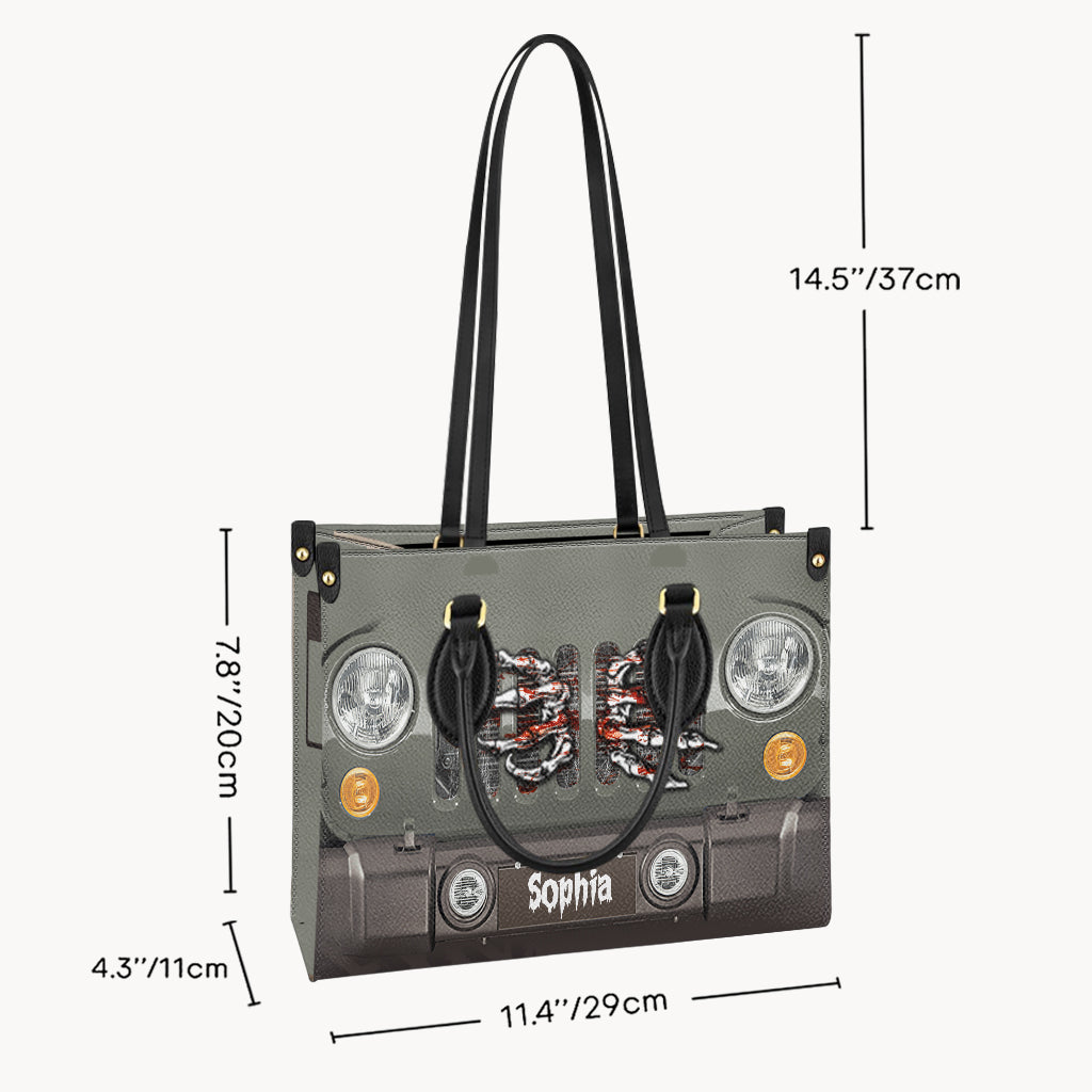 Spooky Car - Personalized Car Leather Handbag