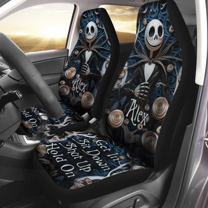 Get In Sit Down Shut Up Hold On - Personalized Nightmare Seat Covers