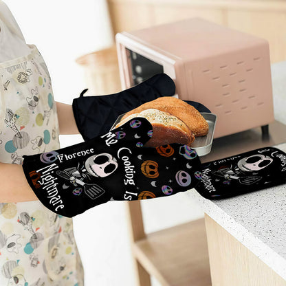 My Cooking Is Nightmare - Personalized Nightmare Oven Mitts & Pot Holder Set