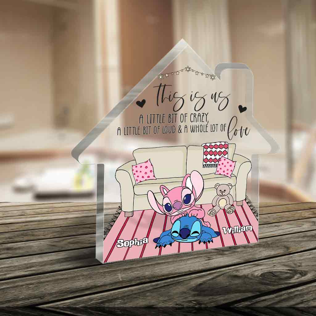 And So Together They Built A Life They Loved - Personalized Ohana Custom Shaped Acrylic Plaque