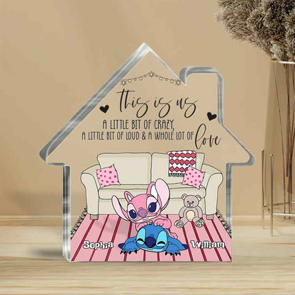 And So Together They Built A Life They Loved - Personalized Ohana Custom Shaped Acrylic Plaque