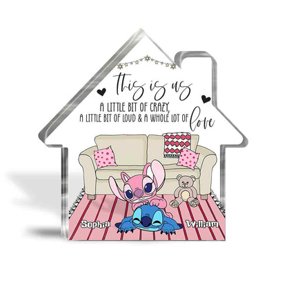 And So Together They Built A Life They Loved - Personalized Ohana Custom Shaped Acrylic Plaque