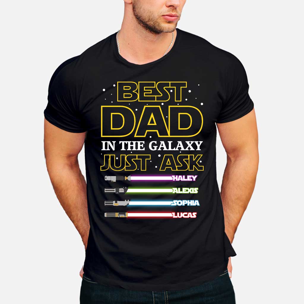 Best Dad In The Galaxy - Personalized Father's Day The Force T-shirt and Hoodie