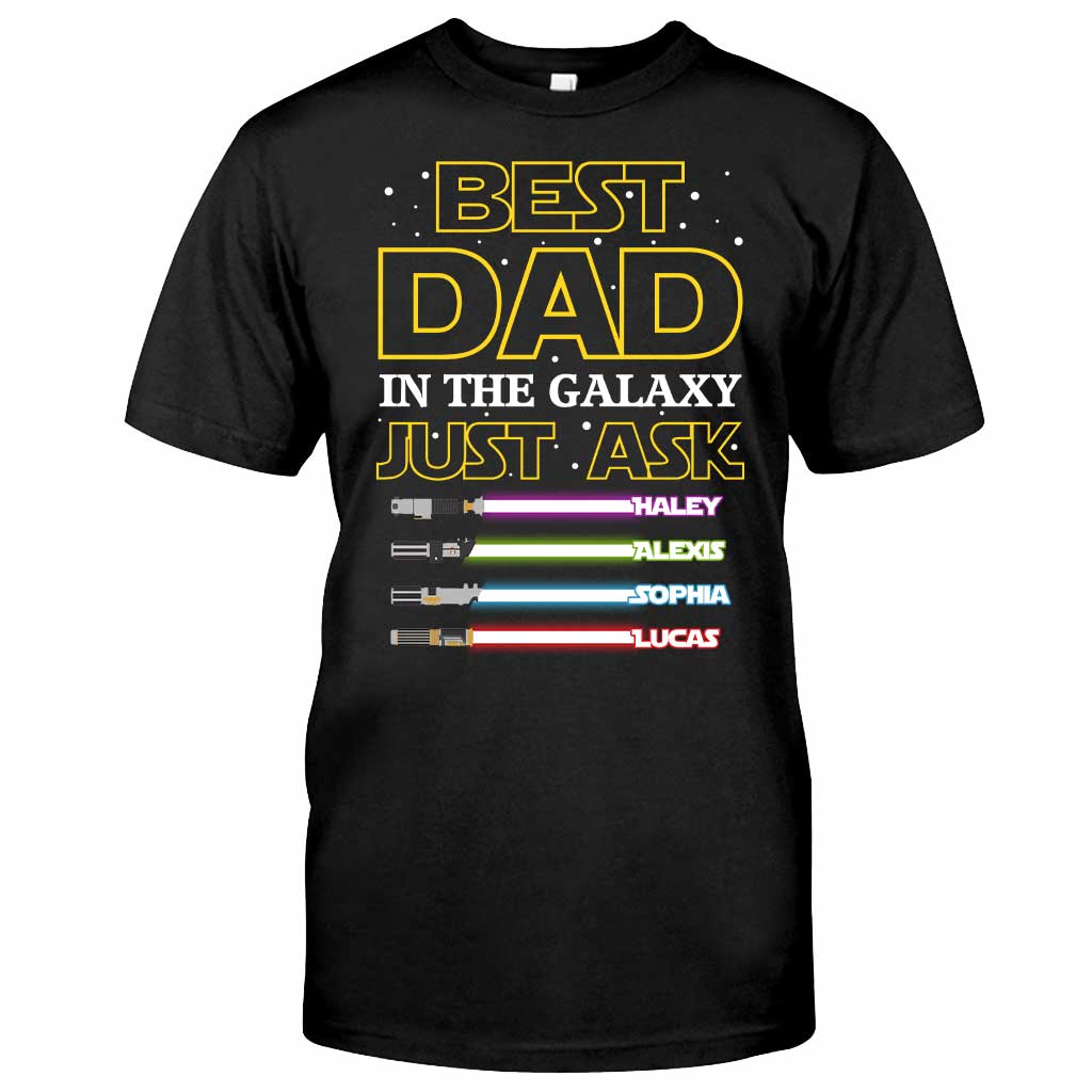 Best Dad In The Galaxy - Personalized Father's Day The Force T-shirt and Hoodie